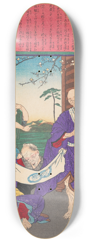 Tsukioka Yoshitoshi - An Indecorous Courtship 8.25 inch art skate deck