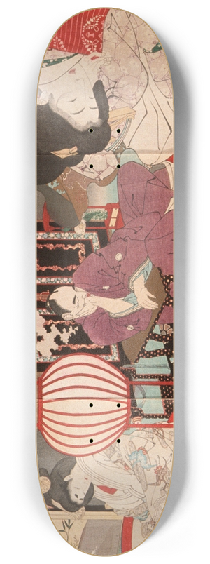Tsukioka Yoshitoshi - A Woman Saving the Nation; A Chronicle of Great Peace 8.25 inch art skate deck
