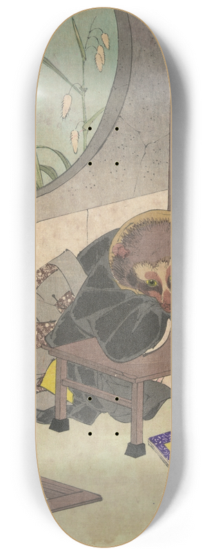 Tsukioka Yoshitoshi - Bunbuku chagama 8.25 inch art skate deck