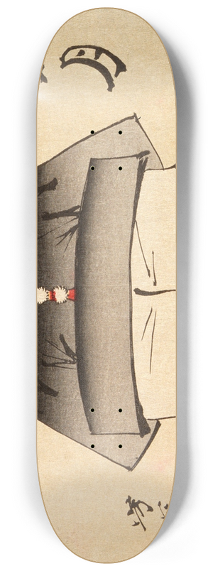Tsukioka Yoshitoshi - Fuwa Banzaemon in a Tanzen Costume 8.25 inch art skate deck