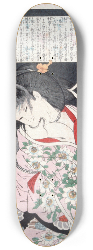 Tsukioka Yoshitoshi - Muraoka of the Konoe Clan Bound with Rope 8.25 inch art skate deck