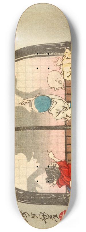 Tsukioka Yoshitoshi - The Dancing Pot at the Temple Ninnaji 8.25 inch art skate deck