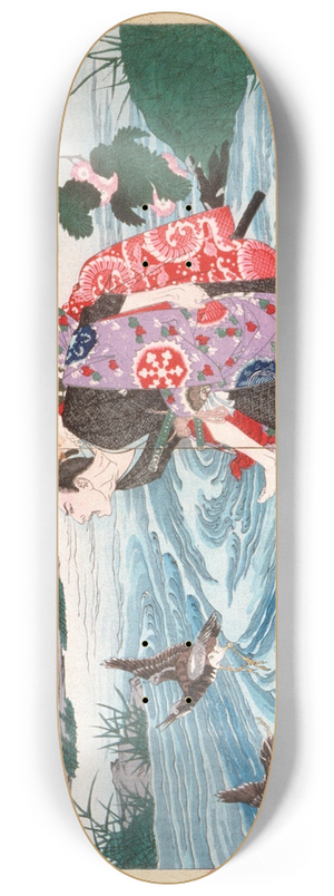Tsukioka Yoshitoshi - The Demon Omatsu Kills Shirsabur in the Ford 8.25 inch art skate deck