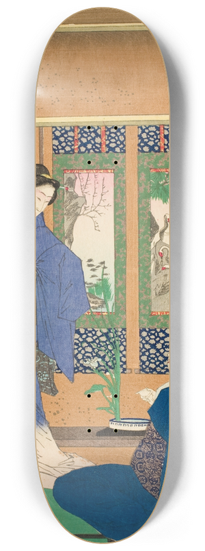 Tsukioka Yoshitoshi - The Marui Restaurant at Reiganjima 8.25 inch art skate deck