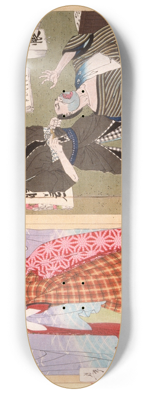 Tsukioka Yoshitoshi - The Story of Okoma of Shirokiya 8.25 inch art skate deck
