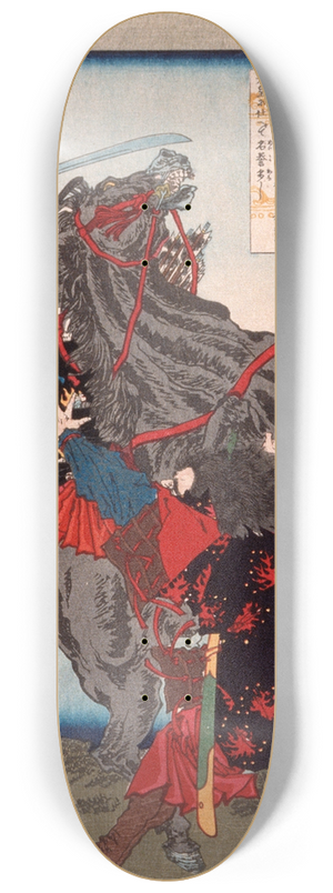 Tsukioka Yoshitoshi - tomo no Kanemura Fighting the Usurper todo Matori 8.25 inch art skate deck