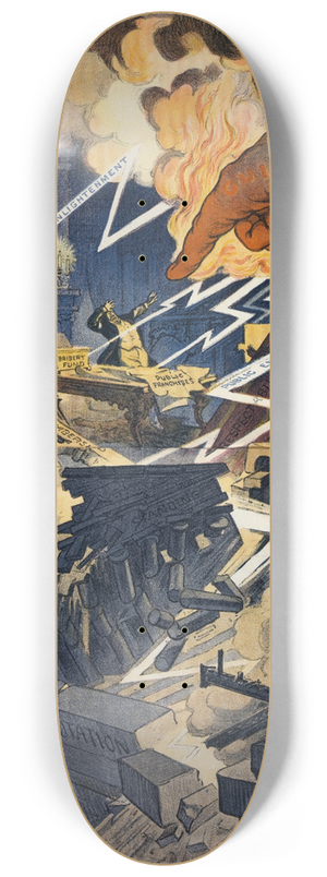 Udo Keppler - The man highest up 8.25 inch art skate deck Udo Keppler - The man highest up 8.25 inch art skate deck