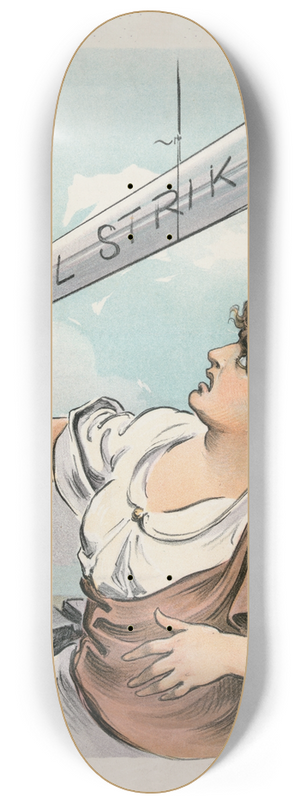 Udo Keppler - The modern sword of Damocles 8.25 inch art skate deck