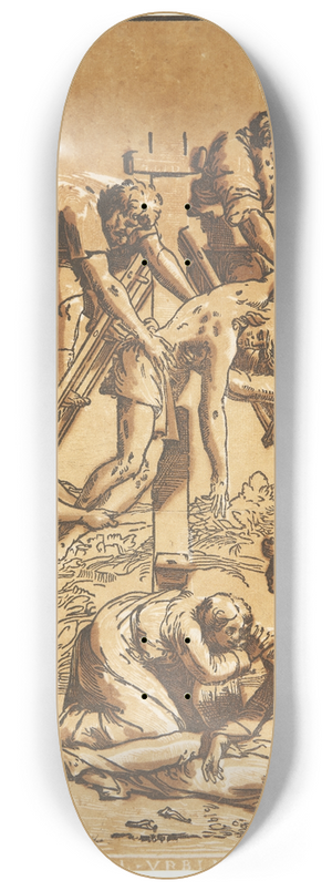 Ugo Da Carpi - Korsnedtagelsen 8.25 inch art skate deck