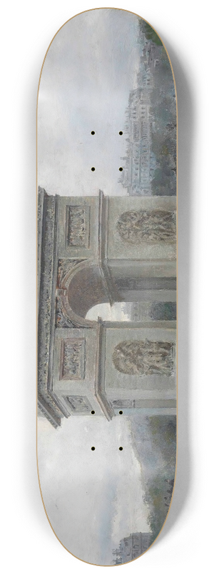 Ulpiano Checa - The Arc the Triomphe, Paris 8.25 inch art skate deck