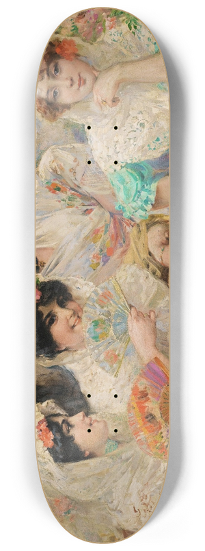 Ulpiano Checa - The Balcony 8.25 inch art skate deck