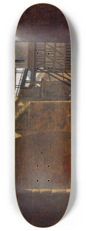 Auguste Jacques Rgnier - Le Pont et la Pompe Notre-Dame, vus de la vote du quai de Gesvres 8.25 inch art skate deck Auguste Jacques Rgnier - Le Pont et la Pompe Notre-Dame, vus de la vote du quai de Gesvres 8.25 inch art skate deck