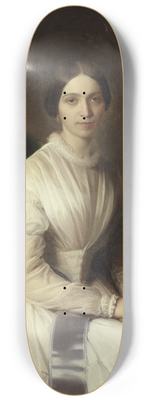 Uno Troili - verstinnan Ann Lovisa Lagerhjelm, f. af Geijerstam, 1824-1891 8.25 inch art skate deck