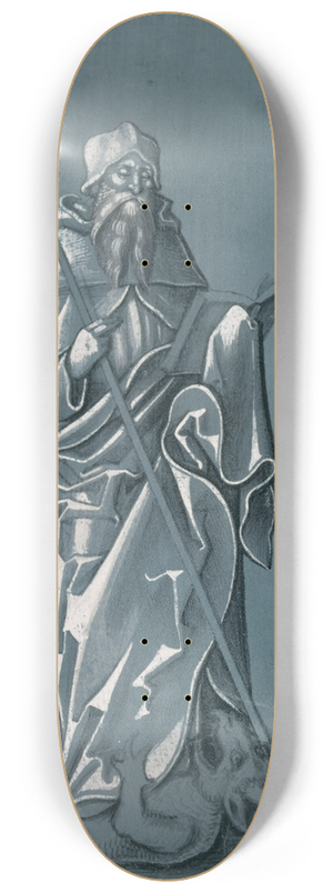 Urs Graf - Der hl. Antonius, auf dem Teufel stehend 8.25 inch art skate deck
