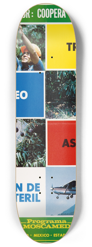 U.S. Information Agency - Amigo Agricultor: Coopera Con Nosotros. Trampeo, Muestreo, Aspersion, Liberacion De Mosca Esteril 8.25 inch art skate deck