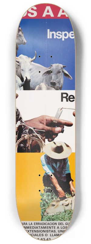 U.S. Information Agency - Ayudenos A Ayudarle: Inspeccione, Reporte, Cure 8.25 inch art skate deck