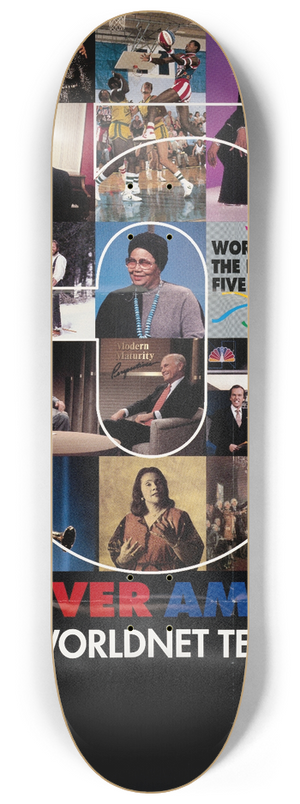 U.S. Information Agency - Discover America Watch Worldnet Television 8.25 inch art skate deck