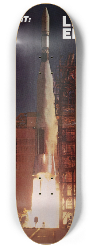 U.S. Information Agency - Get Into Orbit: Learn English 8.25 inch art skate deck