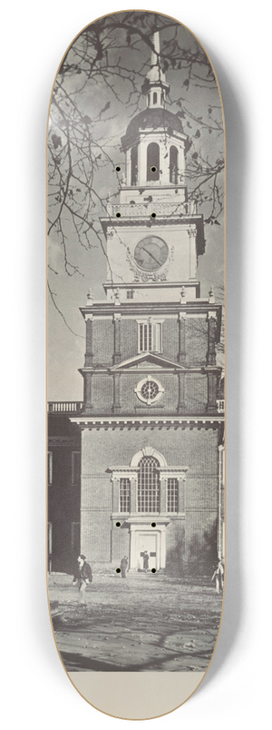 U.S. Information Agency - Independence Hall 8.25 inch art skate deck U.S. Information Agency - Independence Hall 8.25 inch art skate deck