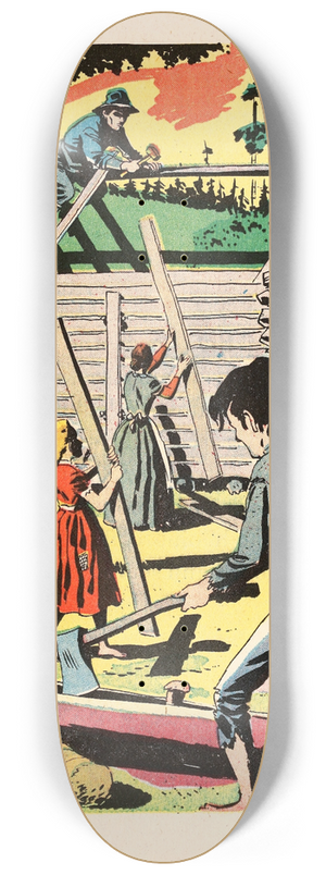 U.S. Information Agency - Indiana 8.25 inch art skate deck