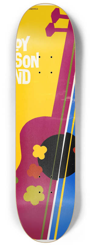 U.S. Information Agency - Leroy Pierson Band 8.25 inch art skate deck