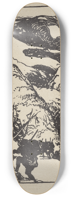 Auguste Louis Lepre - Dans les Vosges 8.25 inch art skate deck Auguste Louis Lepre - Dans les Vosges 8.25 inch art skate deck