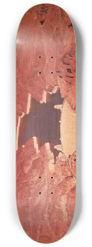 U.S. Information Agency - Scenically Yours, Hoover Dam (Also known as Boulder Dam), Arizona 8.25 inch art skate deck