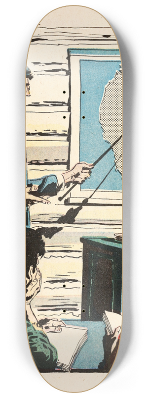 U.S. Information Agency - School 8.25 inch art skate deck