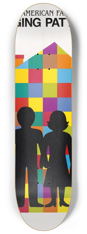 U.S. Information Agency - The American Family. Changing Patterns 8.25 inch art skate deck