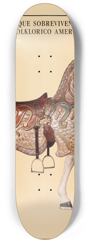 U.S. Information Agency - TRADICIONES QUE SOBREVIVEN EN EL ARTE FOLKLORICO AMERICANO 8.25 inch art skate deck