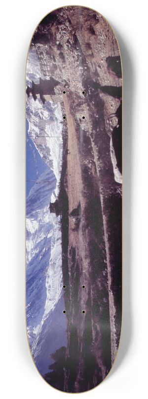 U.S. Information Agency - Untitled, foreign language poster 8.25 inch art skate deck