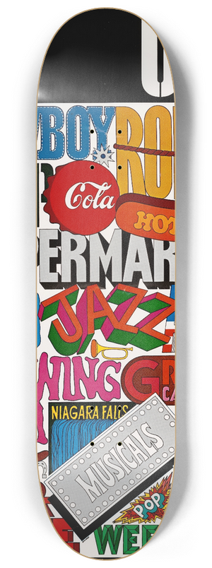 U.S. Information Agency - USA 8.25 inch art skate deck