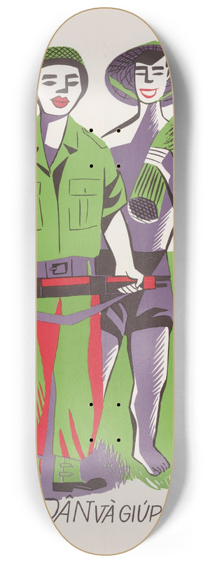 U.S. Information Agency - Vietnamese Armys Seven Commandments 8.25 inch art skate deck