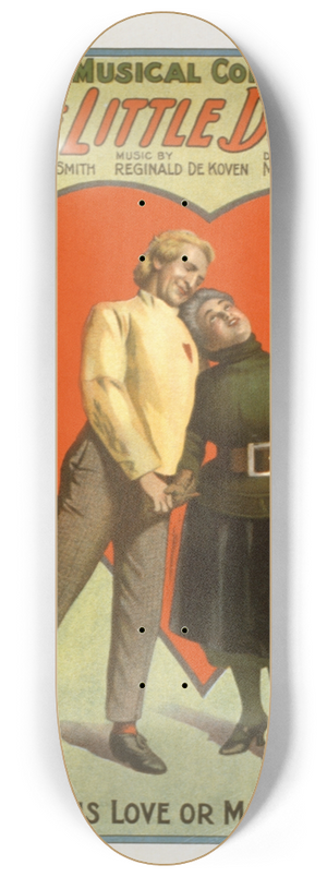 U.S. Lithograph Co. - The little duchess the musical comedy success. 8.25 inch art skate deck