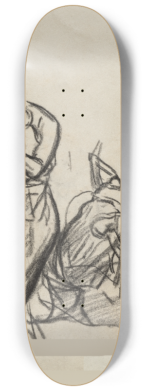 Auguste Louis Lepre - LIncendie de Louvain 8.25 inch art skate deck Auguste Louis Lepre - LIncendie de Louvain 8.25 inch art skate deck