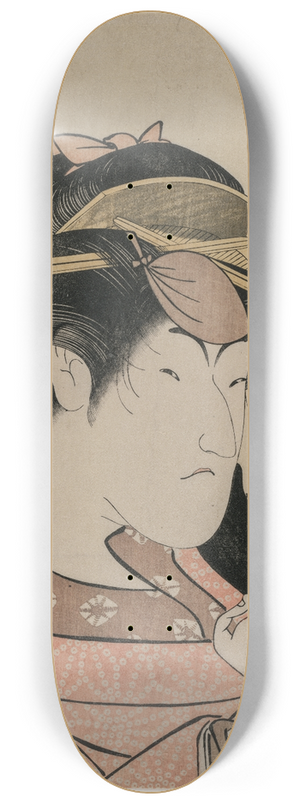 Utagawa Kunimasa - Portrait of the Actor Nakayama Tomisaburo as a Woman 8.25 inch art skate deck