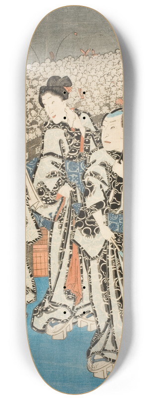 Utagawa Kunisada (Toyokuni III) - Summer Celebration in Edo 8.25 inch art skate deck