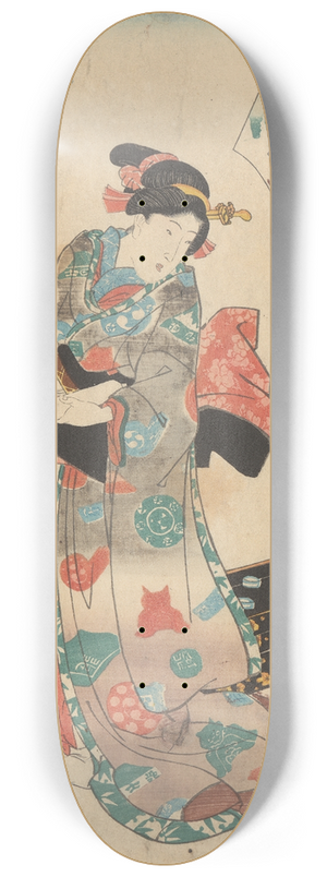 Utagawa Kunisada (Toyokuni III) - The Artist 8.25 inch art skate deck