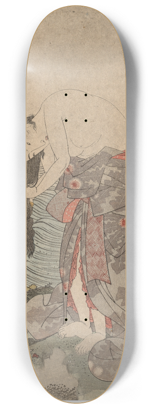 Utagawa Kunisada (Toyokuni III) - Woman Diver Combing her Hair 8.25 inch art skate deck Utagawa Kunisada (Toyokuni III) - Woman Diver Combing her Hair 8.25 inch art skate deck