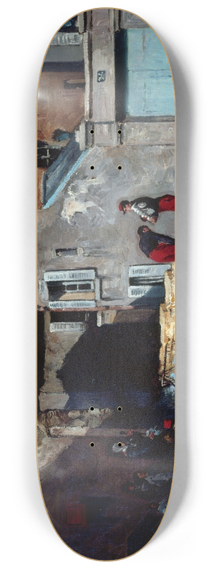Auguste Louis Lepre - pisode De La Commune, Rue Des Rosiers,  Montmartre 8.25 inch art skate deck Auguste Louis Lepre - pisode De La Commune, Rue Des Rosiers,  Montmartre 8.25 inch art skate deck