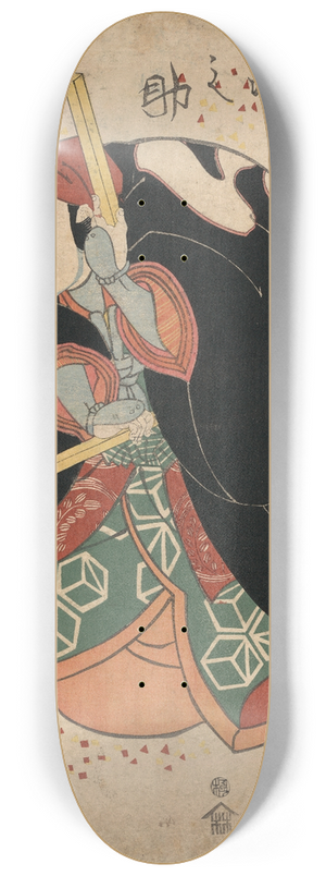Utagawa Kuniyoshi - Mimasu gennosuke no namiwa no jirosaku 8.25 inch art skate deck