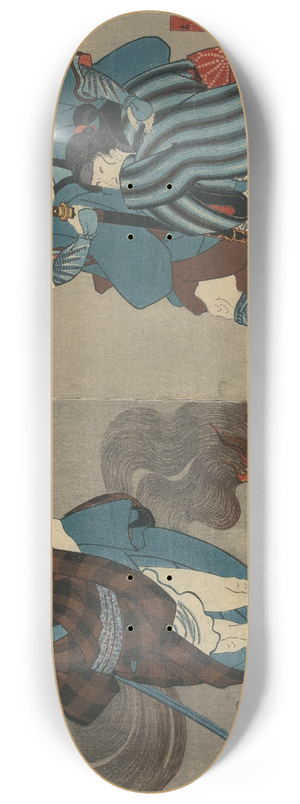 Utagawa Kuniyoshi - Oyone magoshichi taheiji 8.25 inch art skate deck