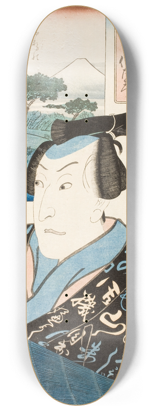 Utagawa Kuniyoshi - The Syllable i; Actor in the role of Fujiya Izaemon 8.25 inch art skate deck