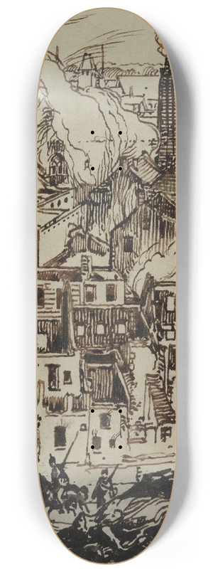 Auguste Louis Lepre - Termonde 8.25 inch art skate deck Auguste Louis Lepre - Termonde 8.25 inch art skate deck