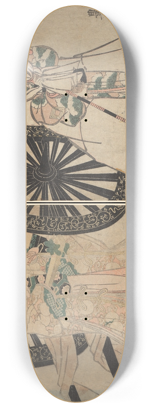 Utagawa Toyohiro - Woman and Man 8.25 inch art skate deck