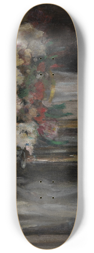 Auguste Oleffe - Still Life with Flowers 8.25 inch art skate deck