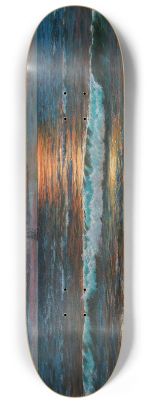 Vartan Makhokhian - Sunset on the Seashore 8.25 inch art skate deck