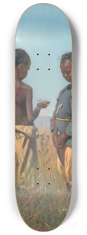 Vasily Vereshchagin - Children of the Solon tribe 8.25 inch art skate deck