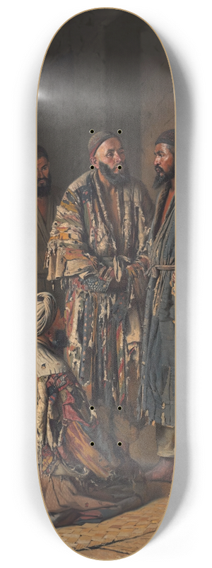 Vasily Vereshchagin - Polititians in opium shop. Tashkent 8.25 inch art skate deck