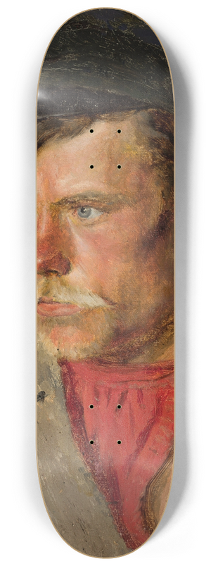 Vasily Vereshchagin - Study of a peasants head 8.25 inch art skate deck